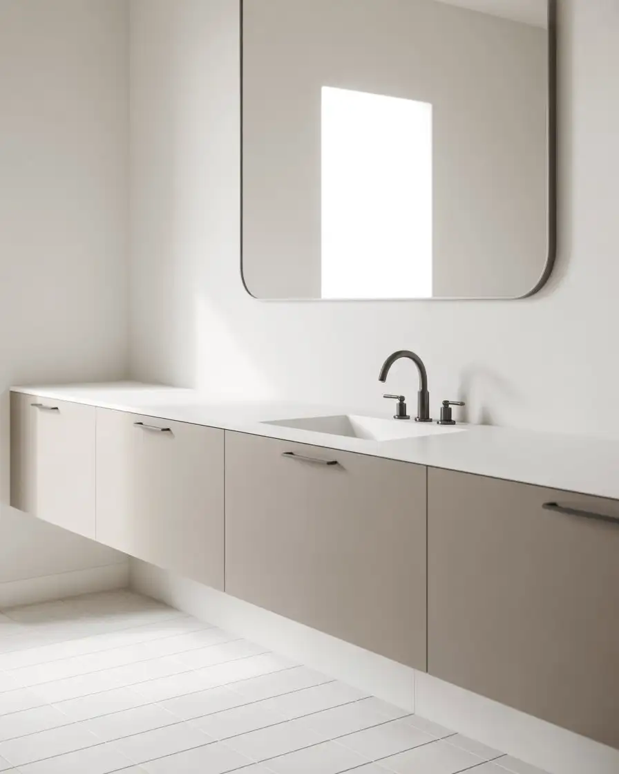 Minimalist Floating Vanity 1