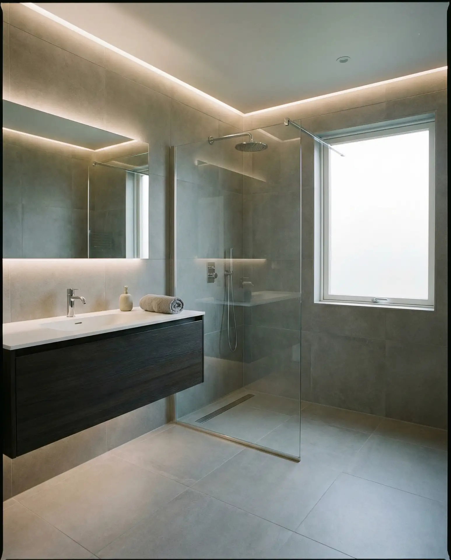 Minimalist Large-Format Gray Tile 2