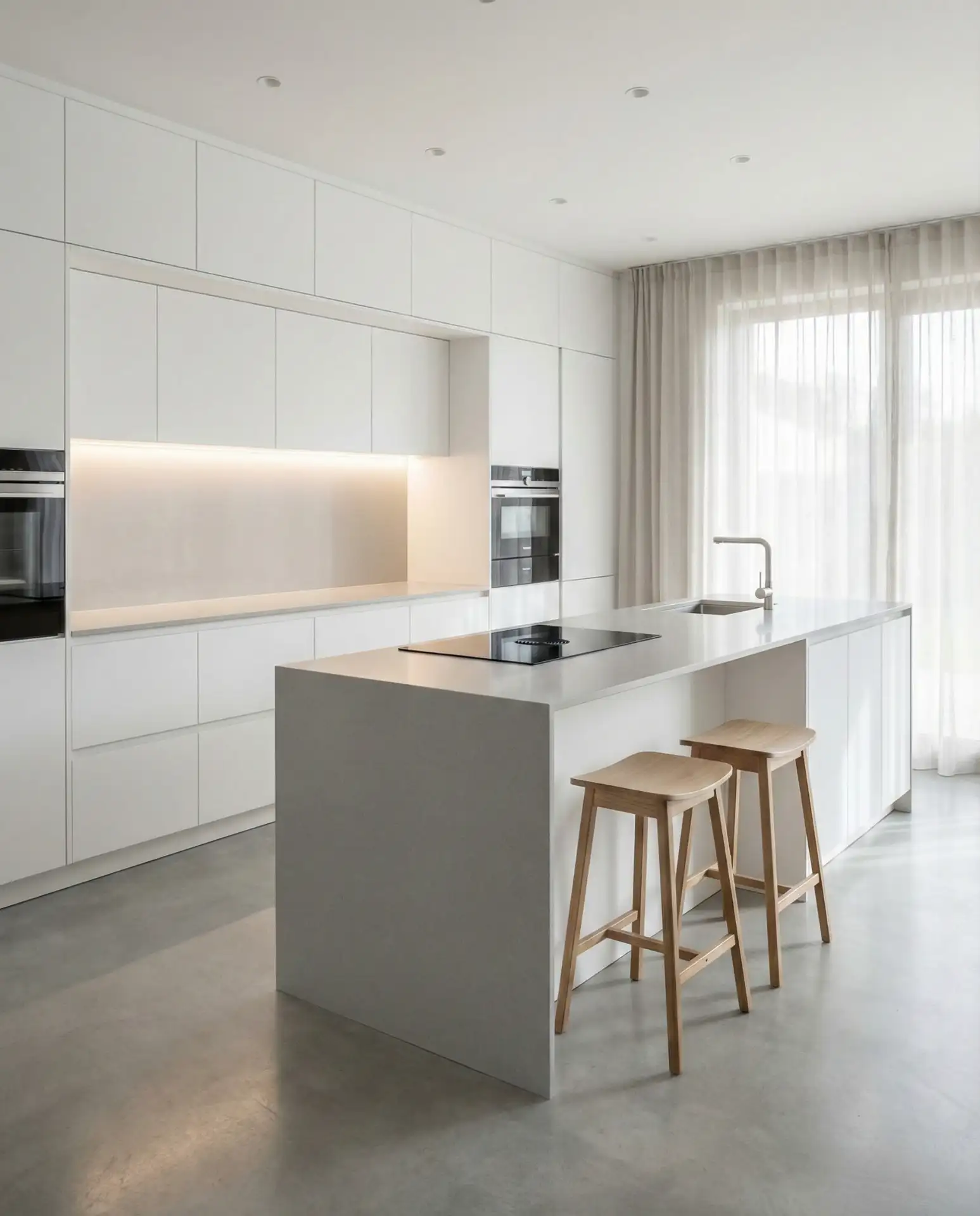 Minimalist Modern with Handleless Cabinets 1