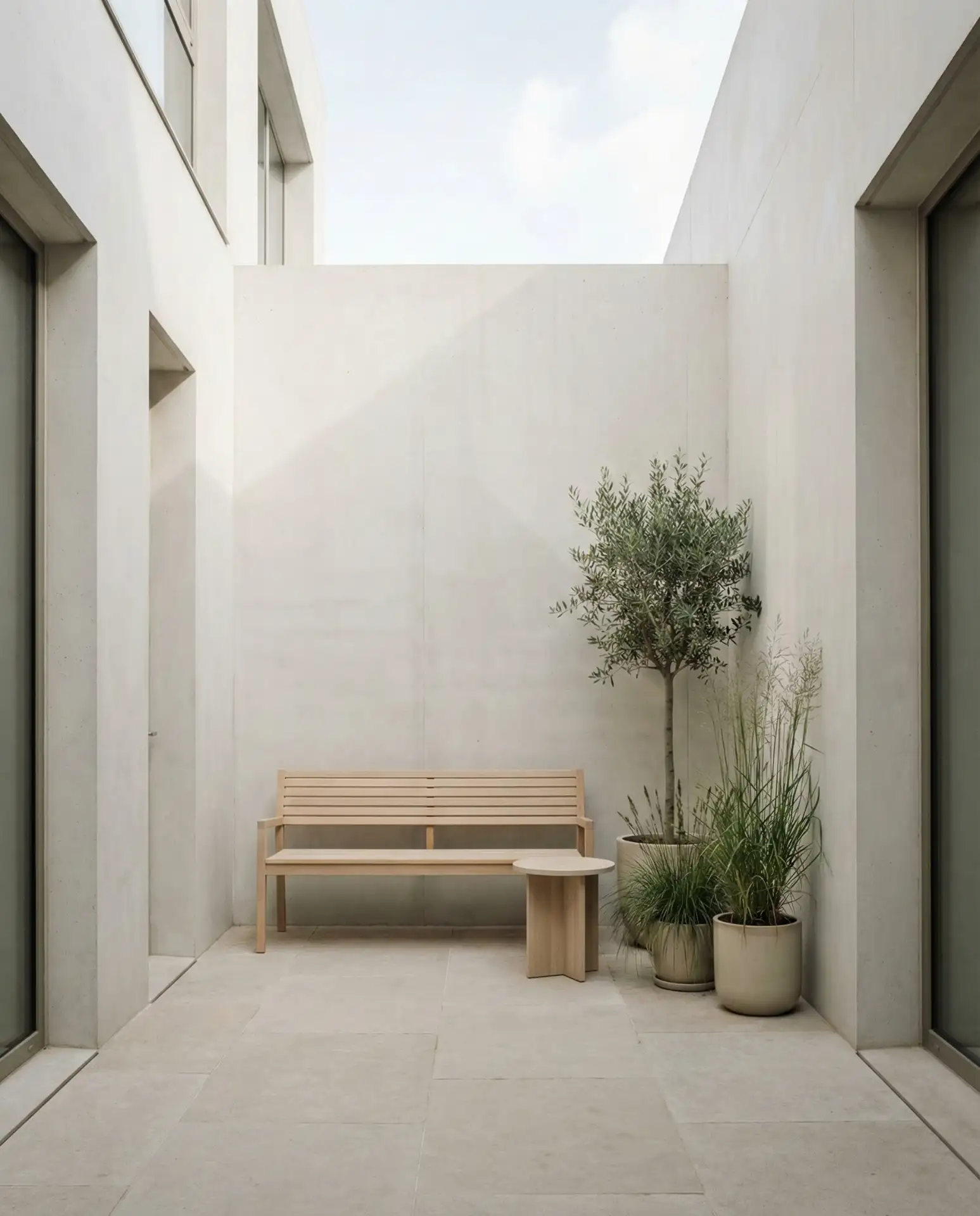 Minimalist Scandinavian Courtyard 1