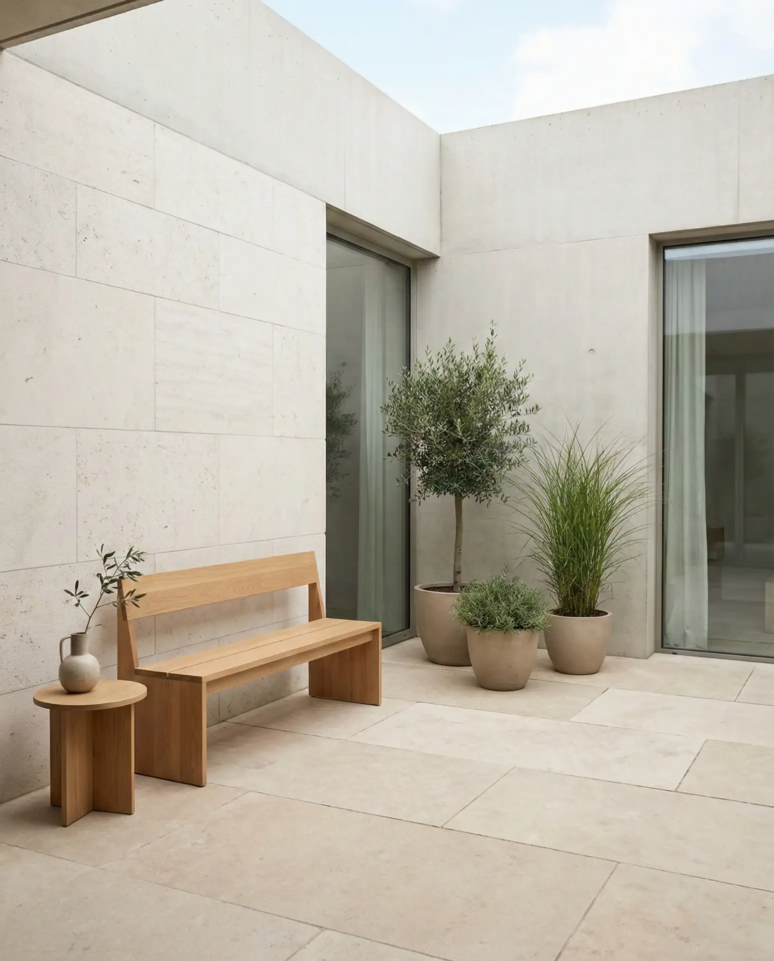 Minimalist Scandinavian Courtyard 2