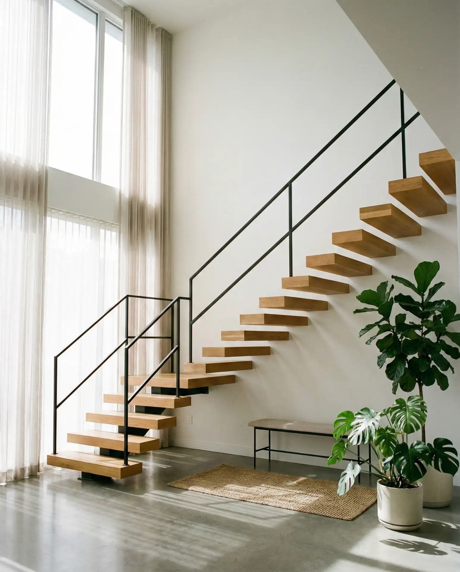 Minimalist Scandinavian Studio with Natural Wood 2