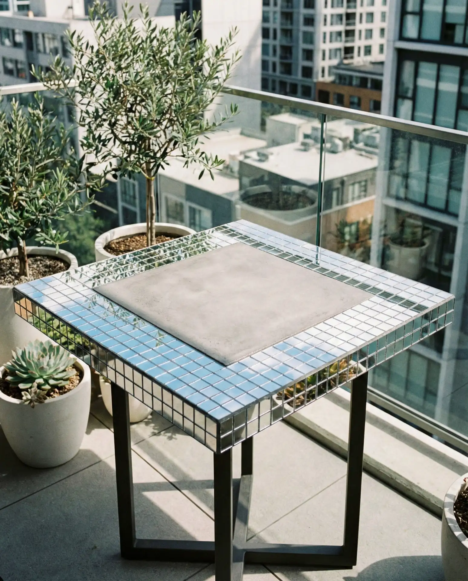 Mirrored or Reflective Tile Accent 2