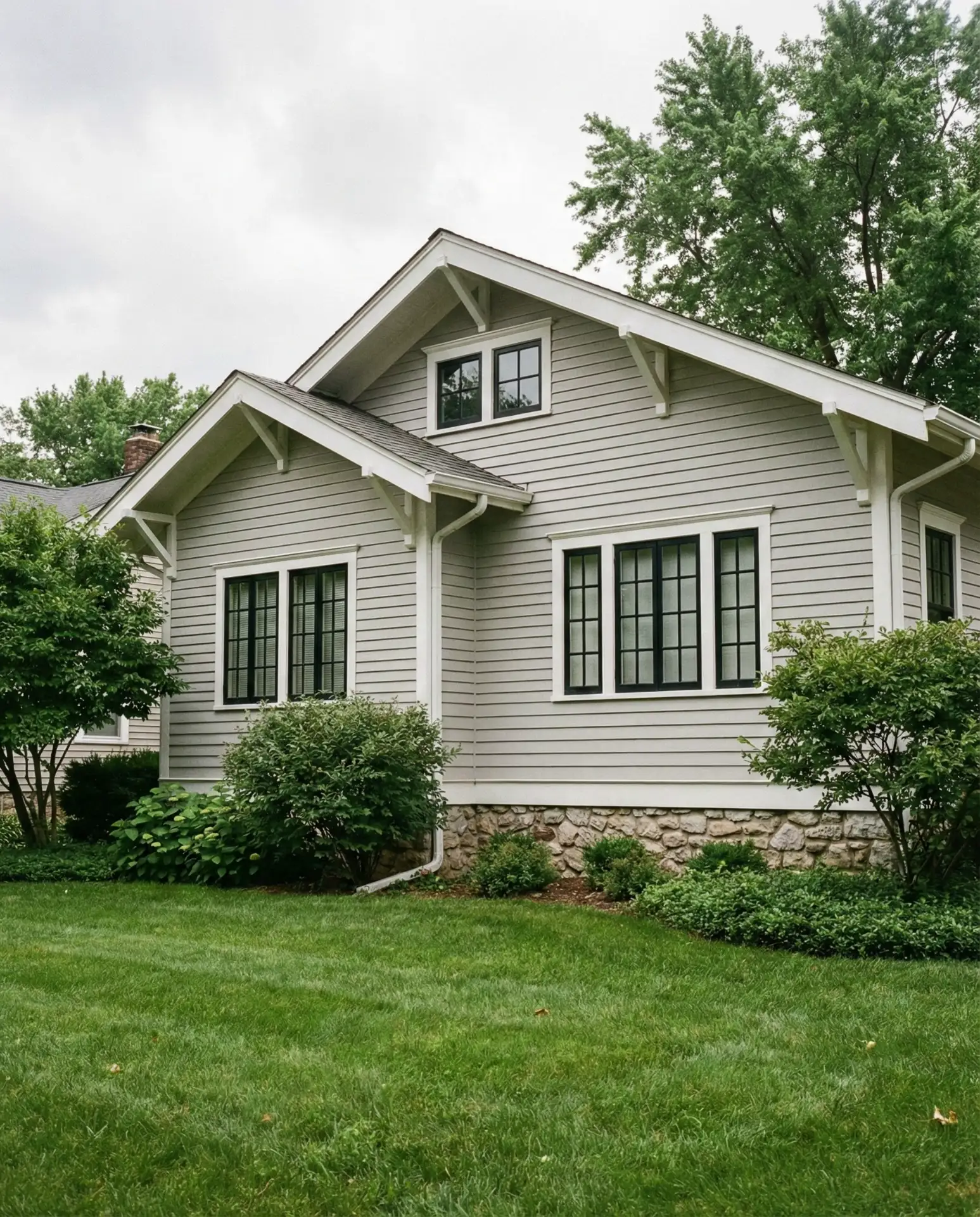 Modern Black Accent Windows