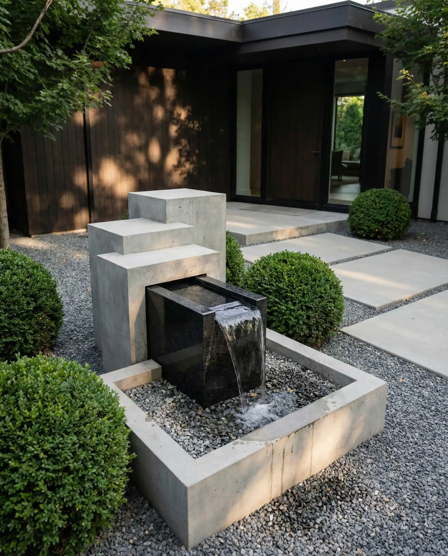 Modern Fountain as Focal Point 1