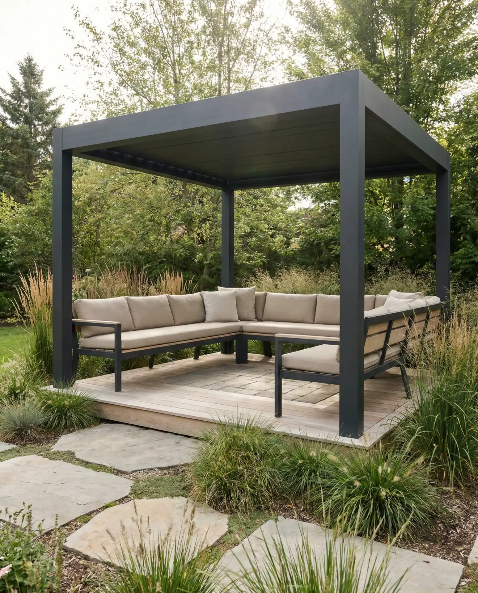 Modern Minimalist Gazebo with Clean Lines 1