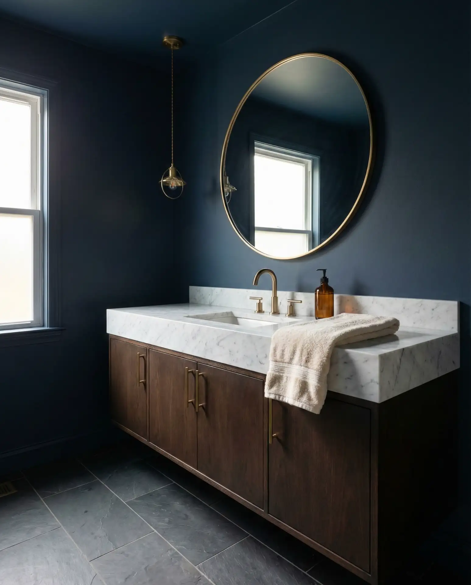 Moody Midnight Blue with Gold Accents 1