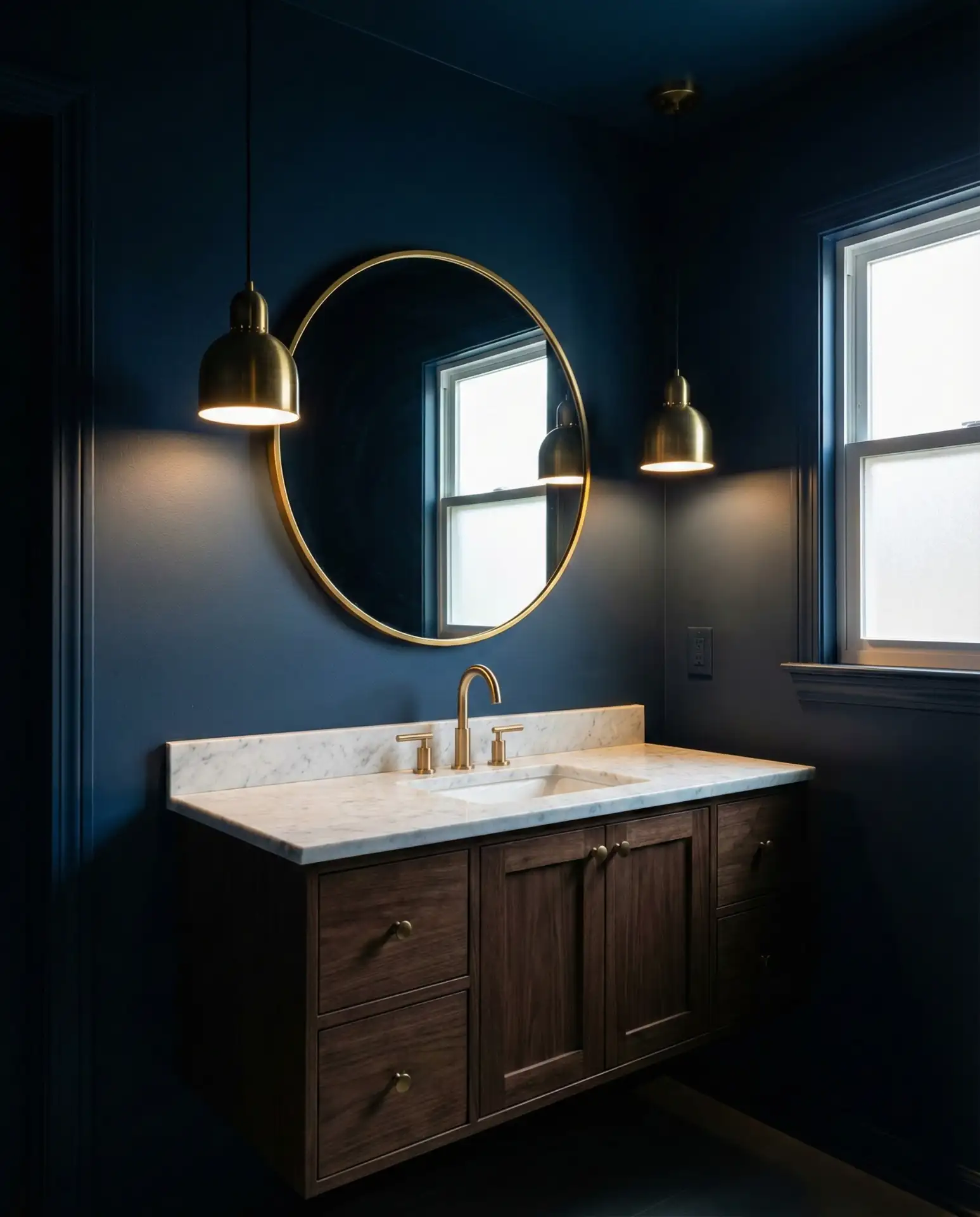 Moody Midnight Blue with Gold Accents 2