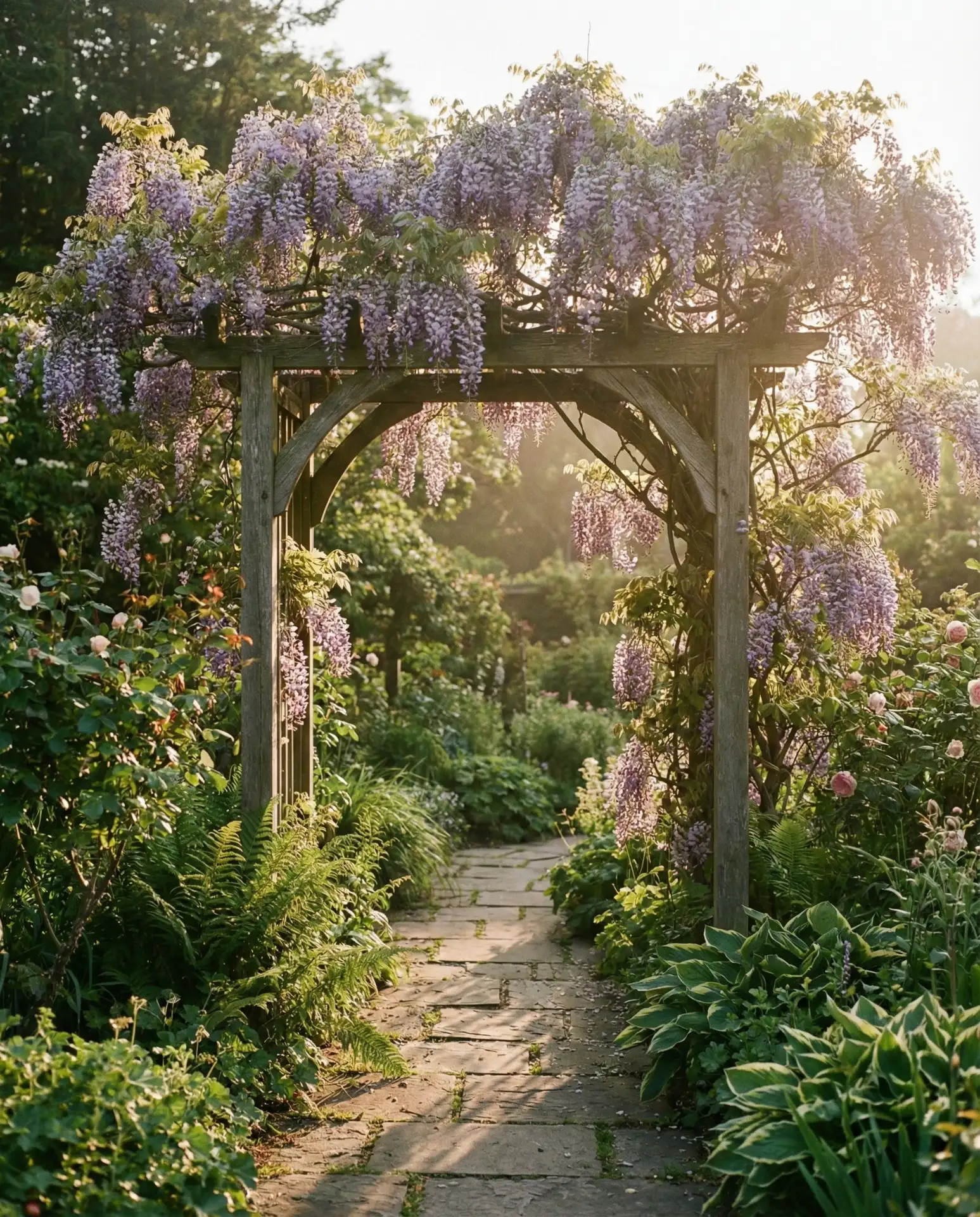 Moonlit Archway Entry with Climbing Vines 1