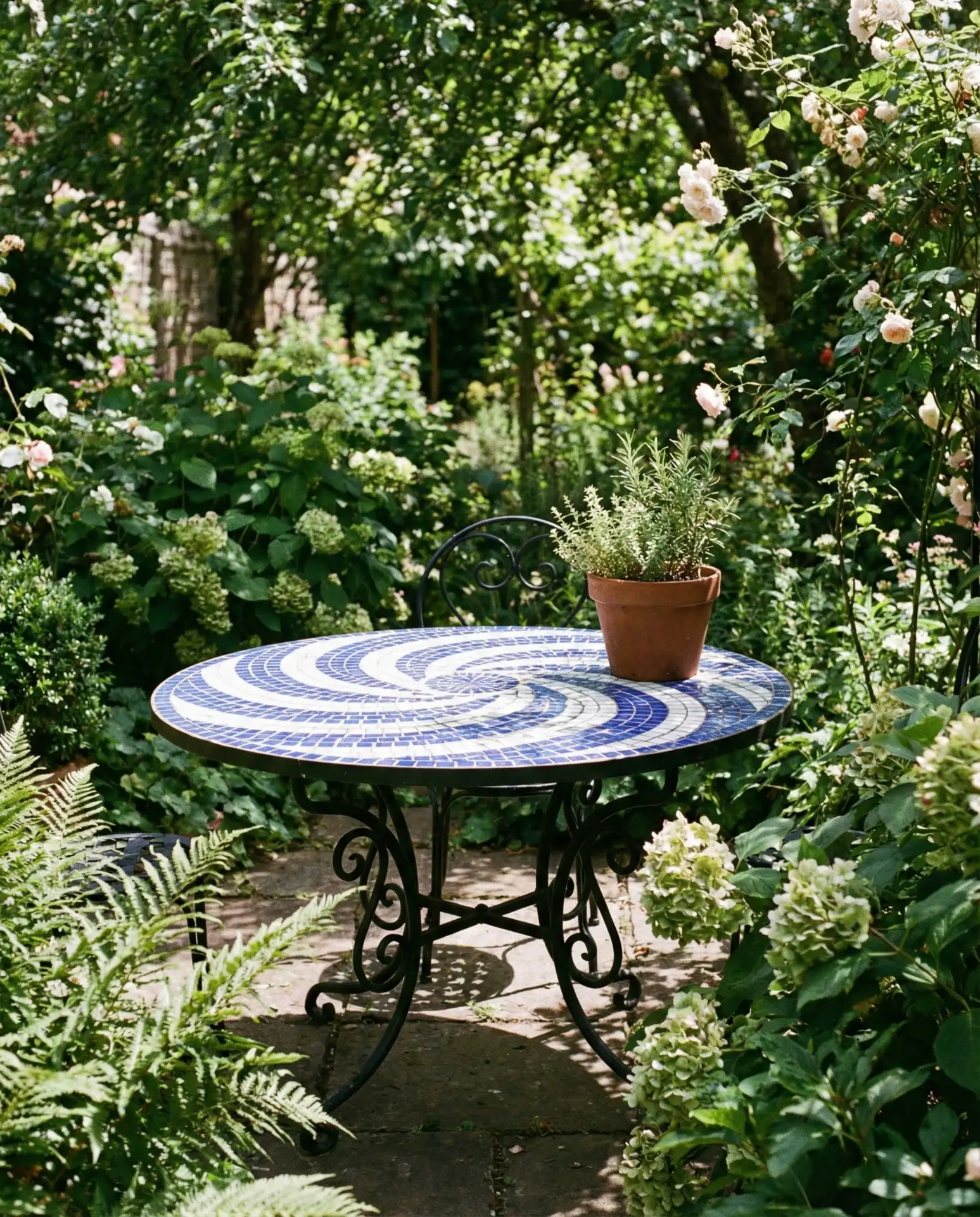 Mosaic Tile Tabletop Transformation 1