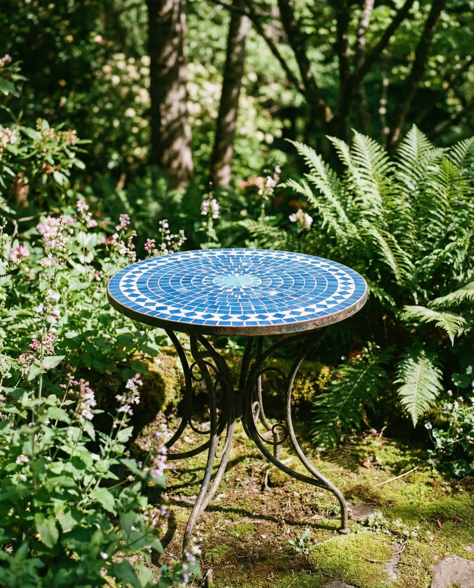 Mosaic Tile Tabletop Transformation 2