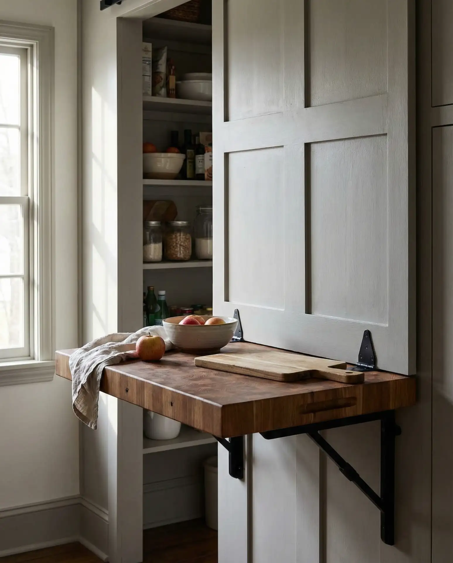 Murphy Pantry Door with Fold-Down Table 1