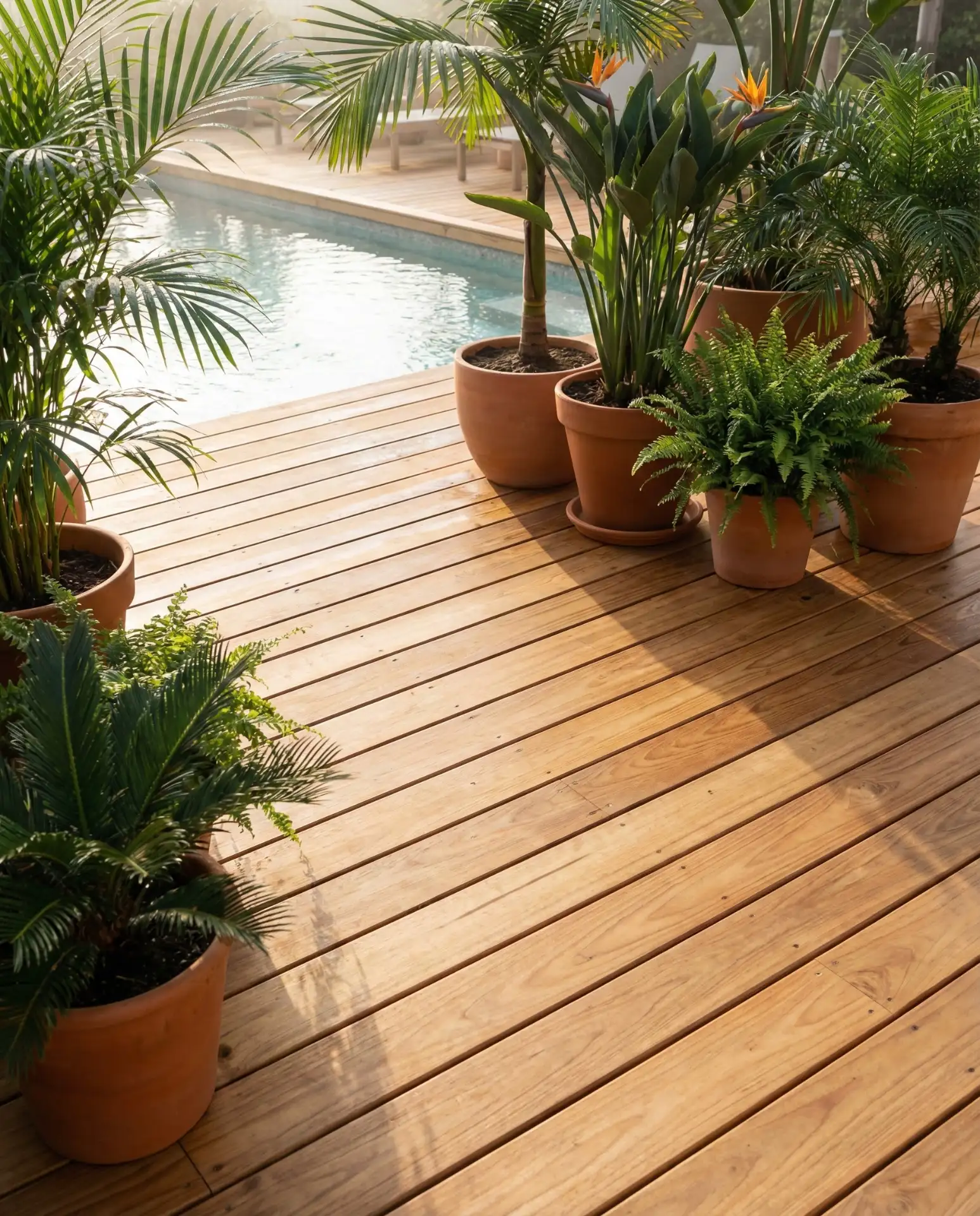 Natural Wood Deck Warmth 2