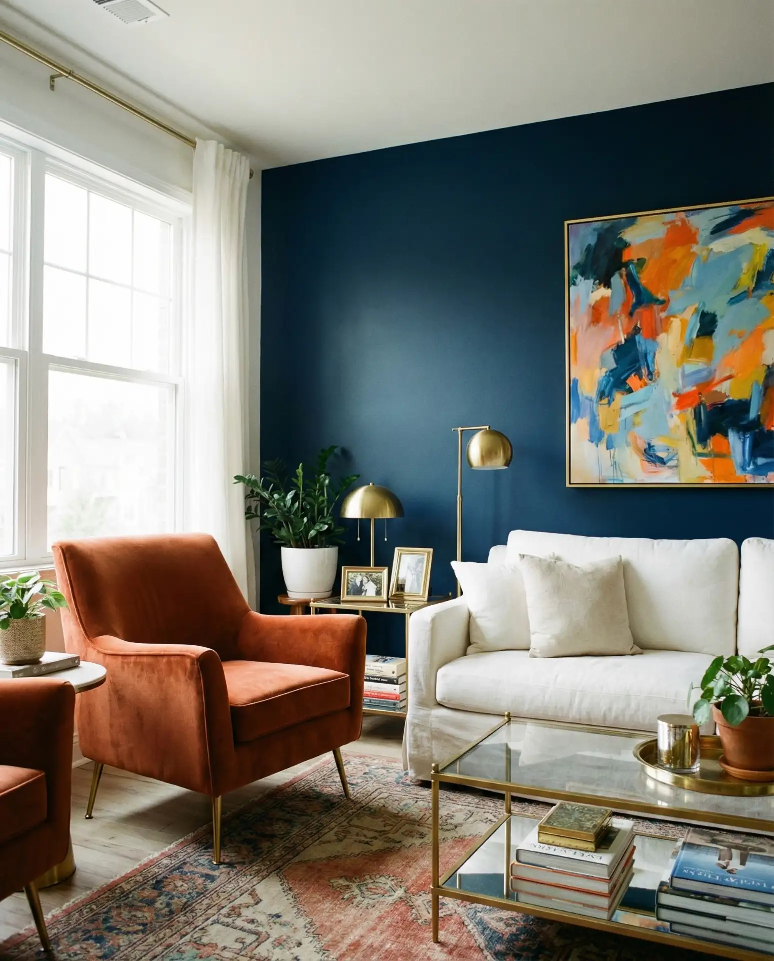 Navy and Orange Unexpected Contrast 1