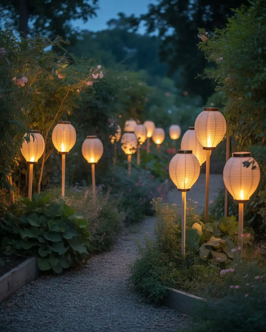 Night Garden Lantern Pathway 2