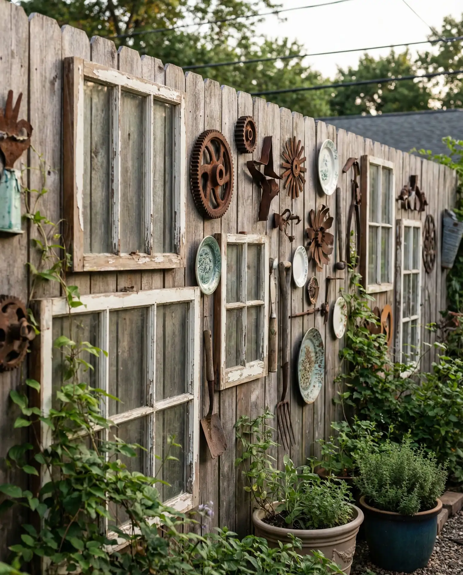 Outdoor Gallery Wall on Fence 2