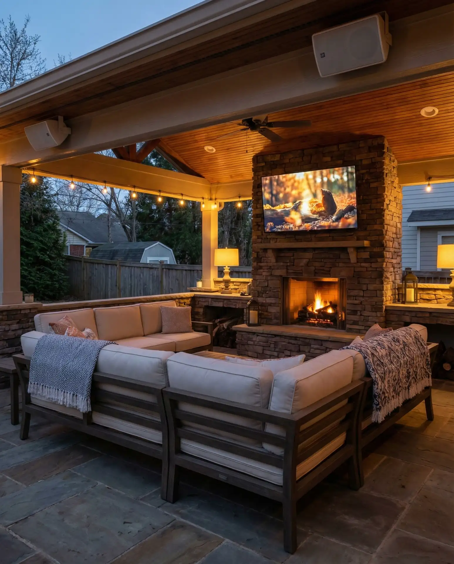 Outdoor TV Entertainment Hub 1