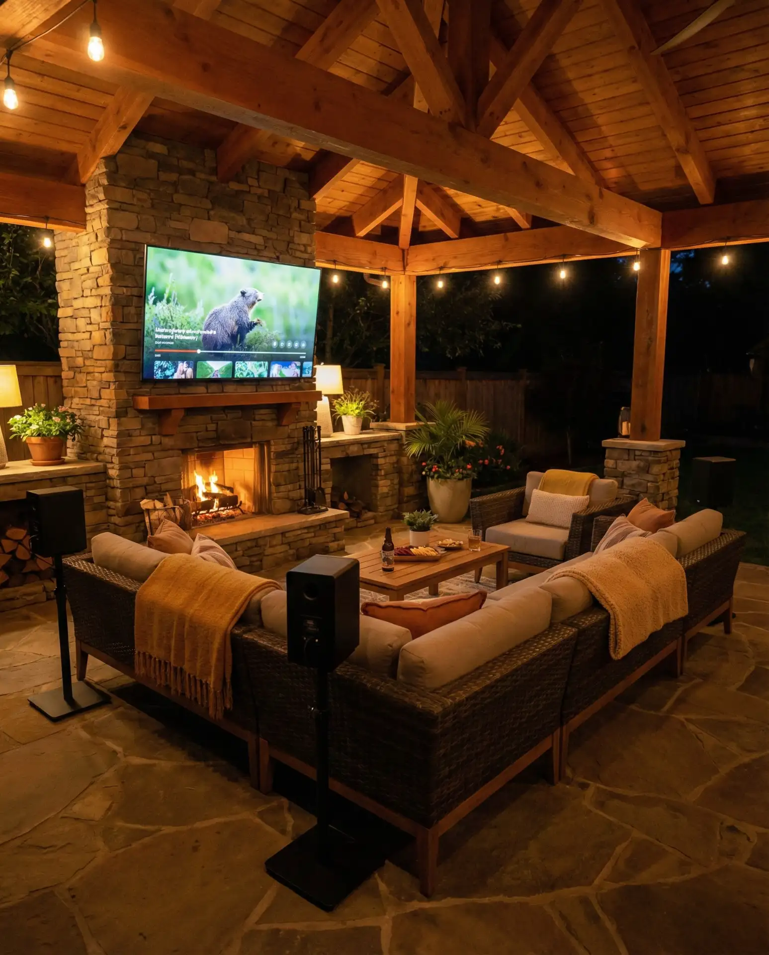 Outdoor TV Entertainment Hub 2