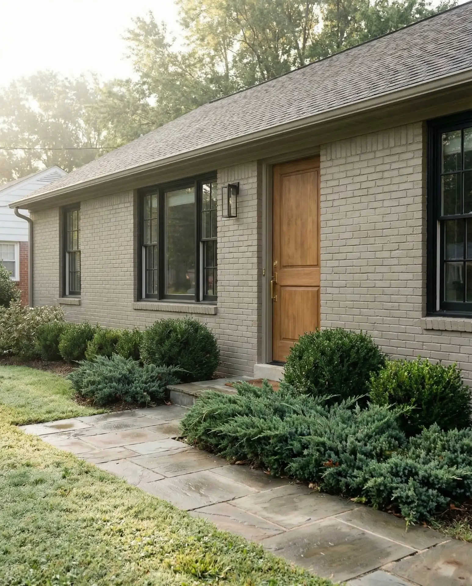 Painted Brick in Warm Neutrals
