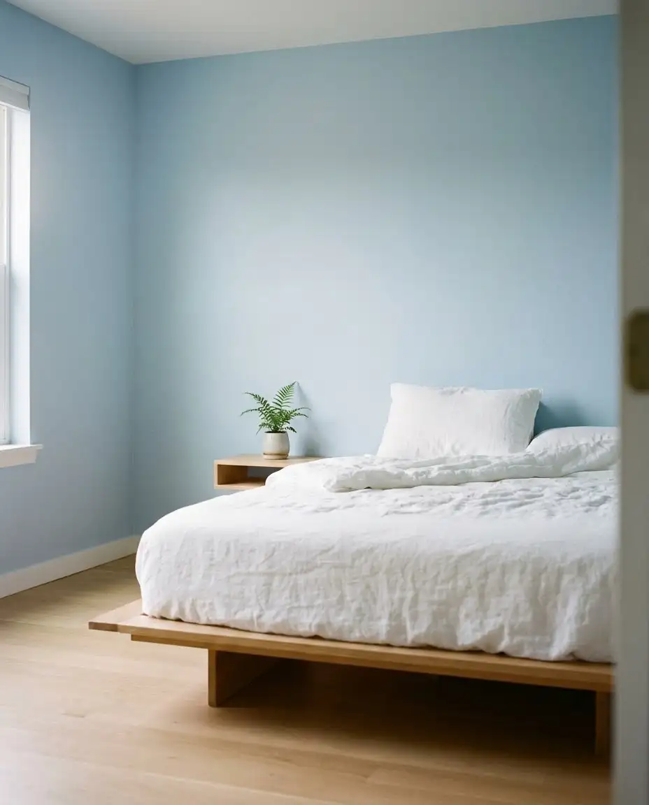 Pale Blue Minimalist Retreat 1