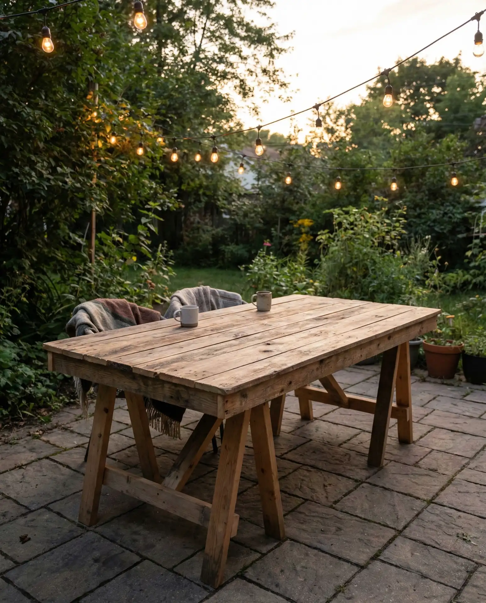 Pallet Wood Plank Table Build 1