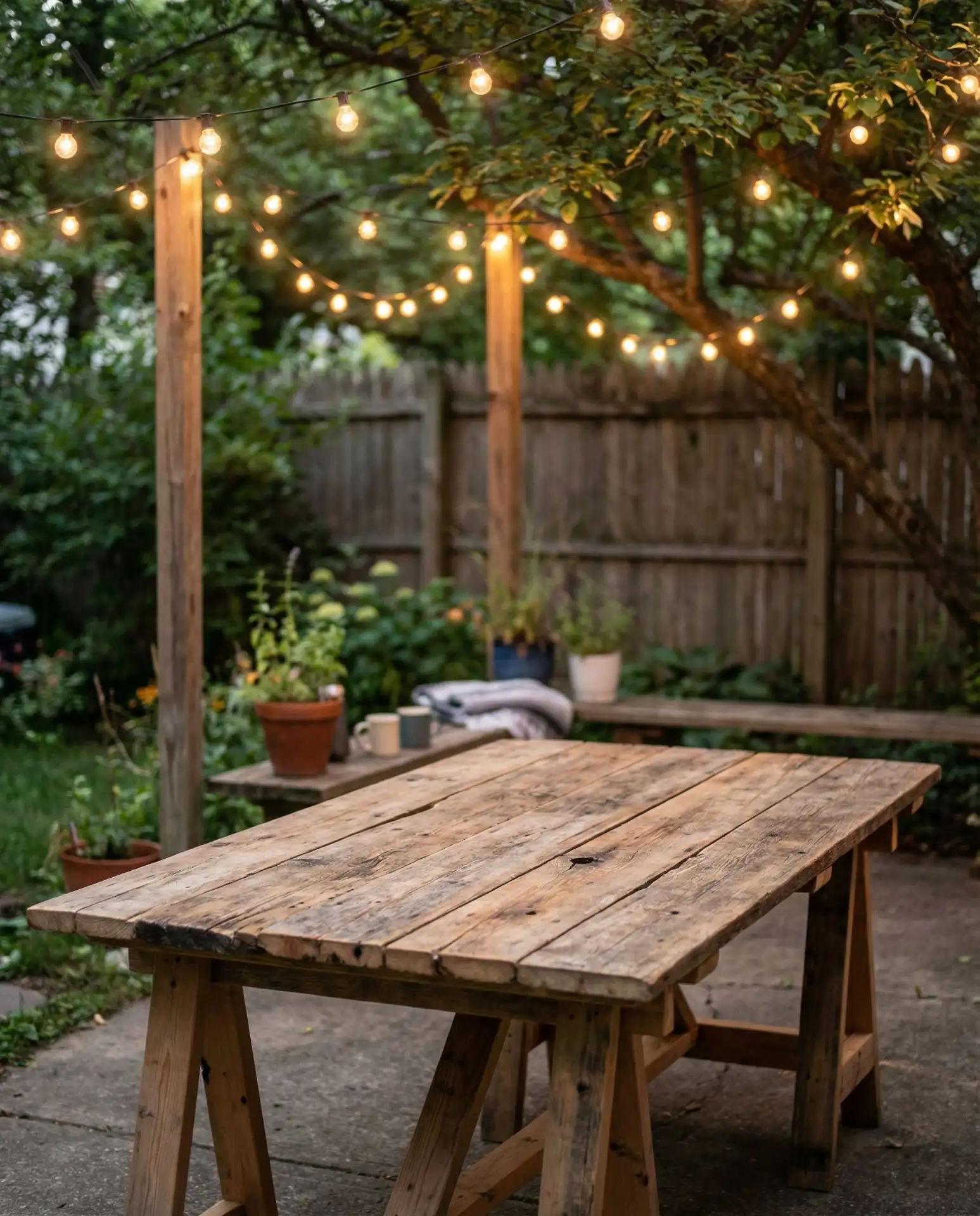 Pallet Wood Plank Table Build 2