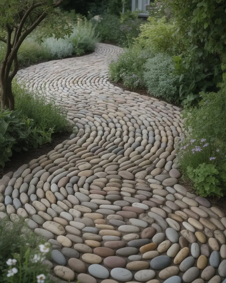 Pebble Mosaic Pathway 2