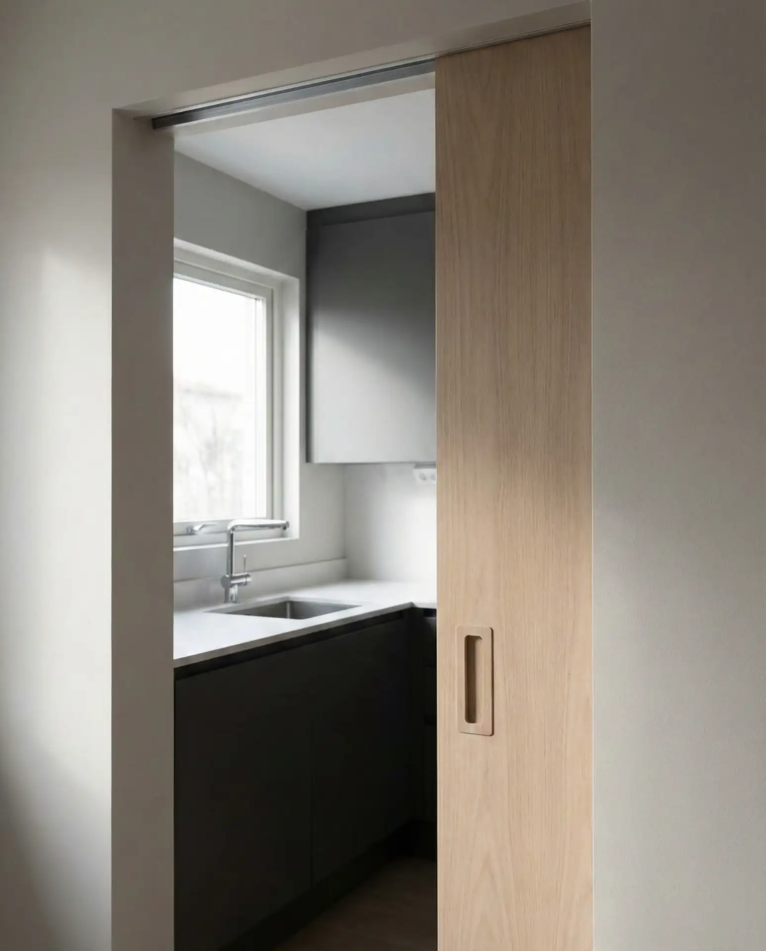 Pocket Pantry Door for Tight Spaces 1
