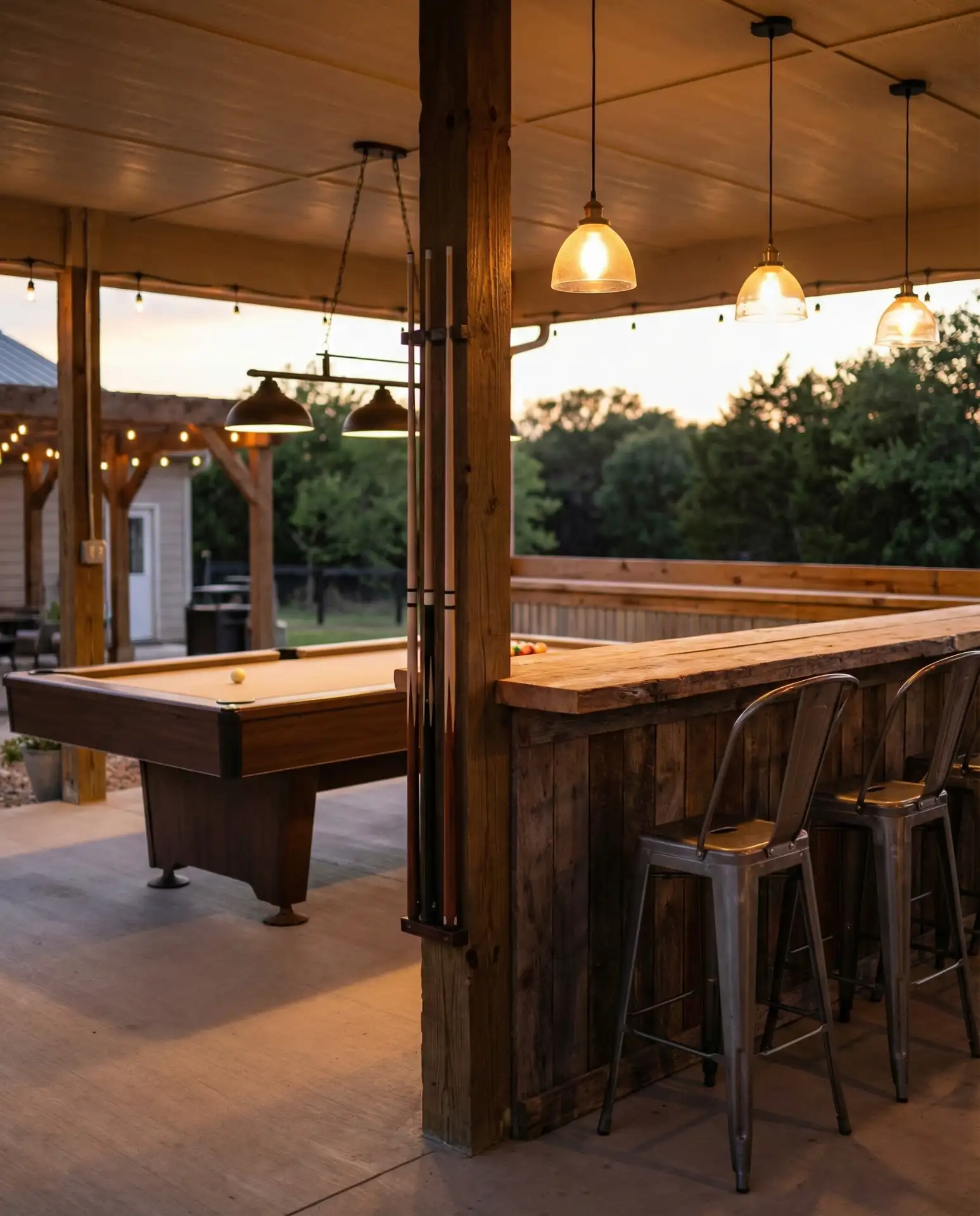 Pool Table Bar Combo for Game Nights 1