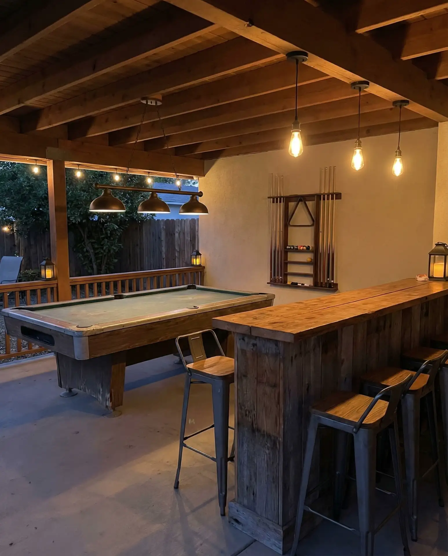 Pool Table Bar Combo for Game Nights 2