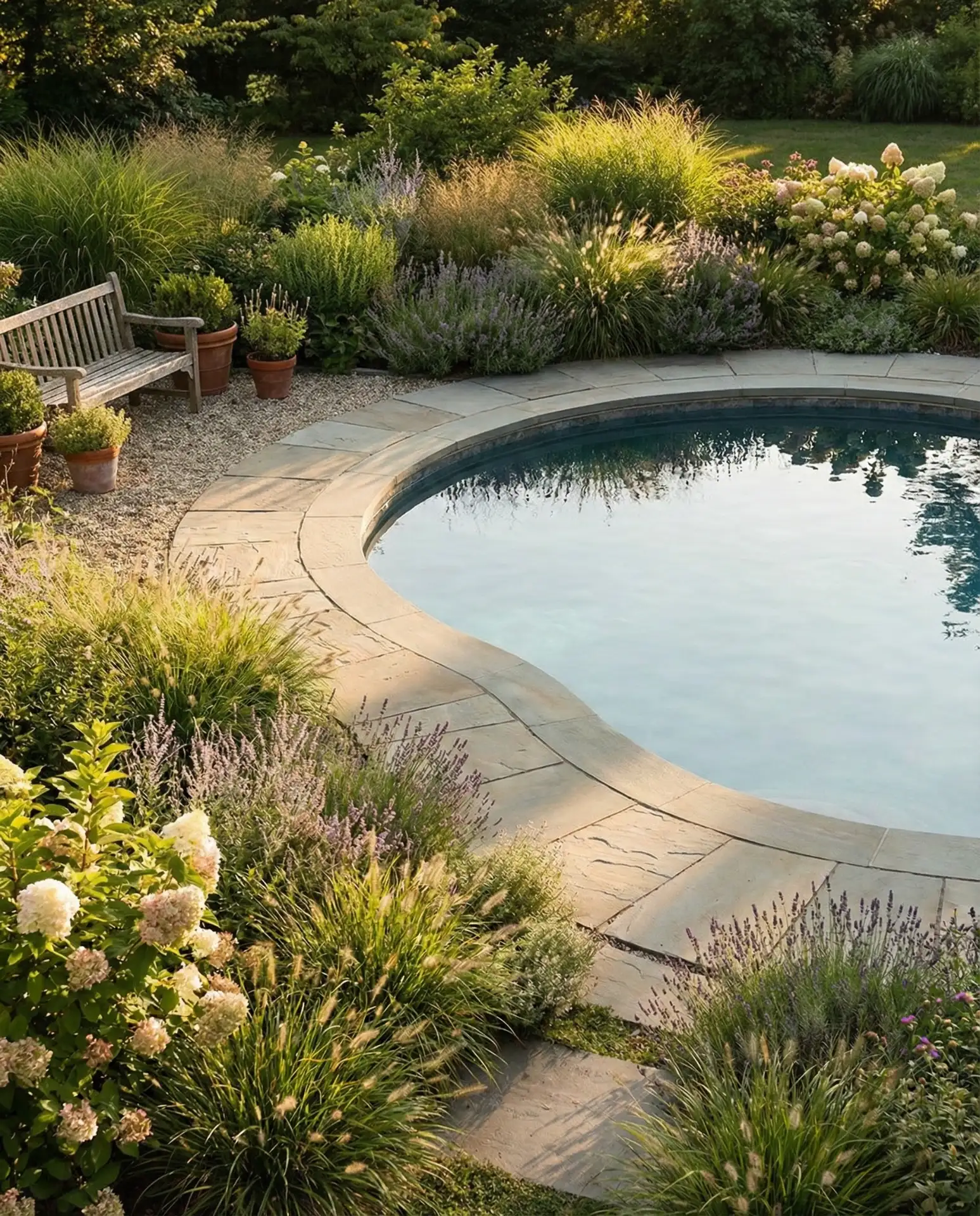 Pool-with-Curved-Coping-and-Soft-Landscaping 2