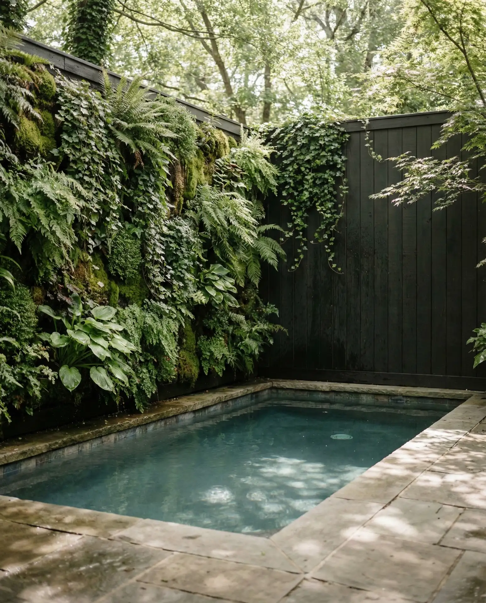 Pool-with-Privacy-Wall-and-Vertical-Garden 2