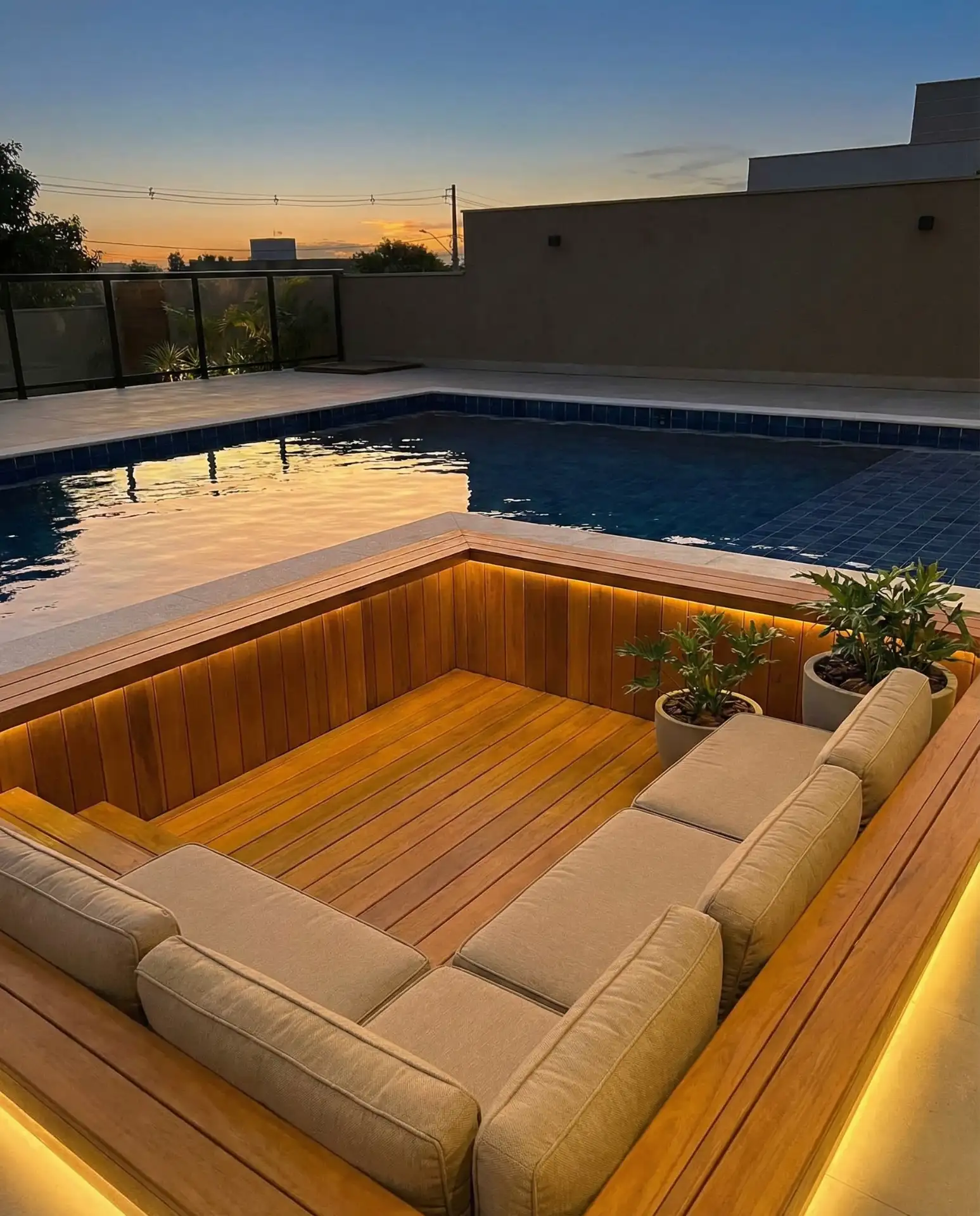 Pool-with-Sunken-Lounge-and-Cushioned-Seating 2