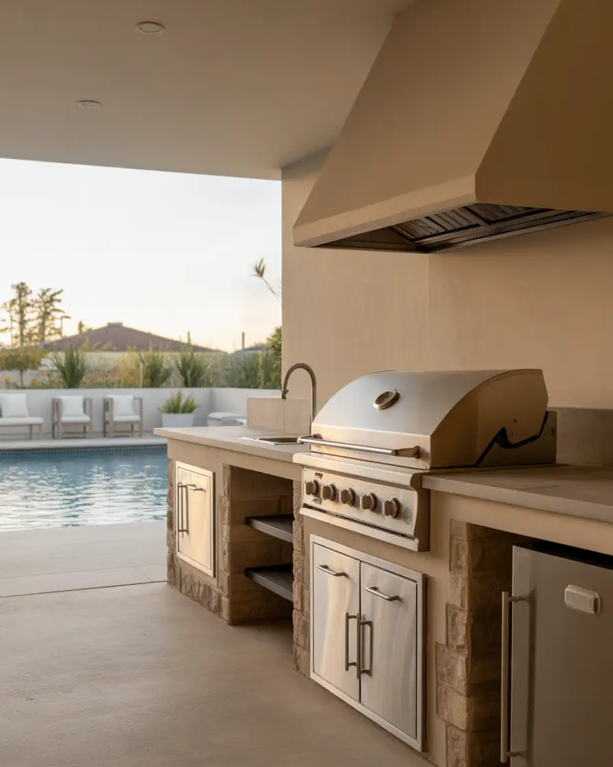 Poolside Outdoor Kitchen Station 1