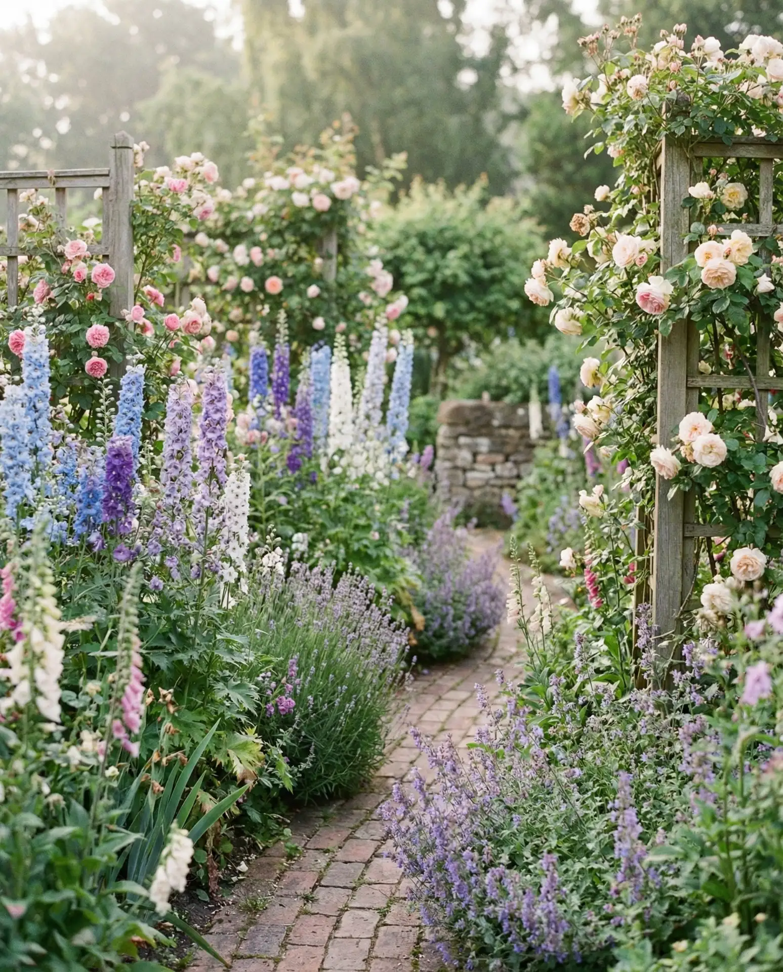 Pretty Cottage Garden with Mixed Perennials 1