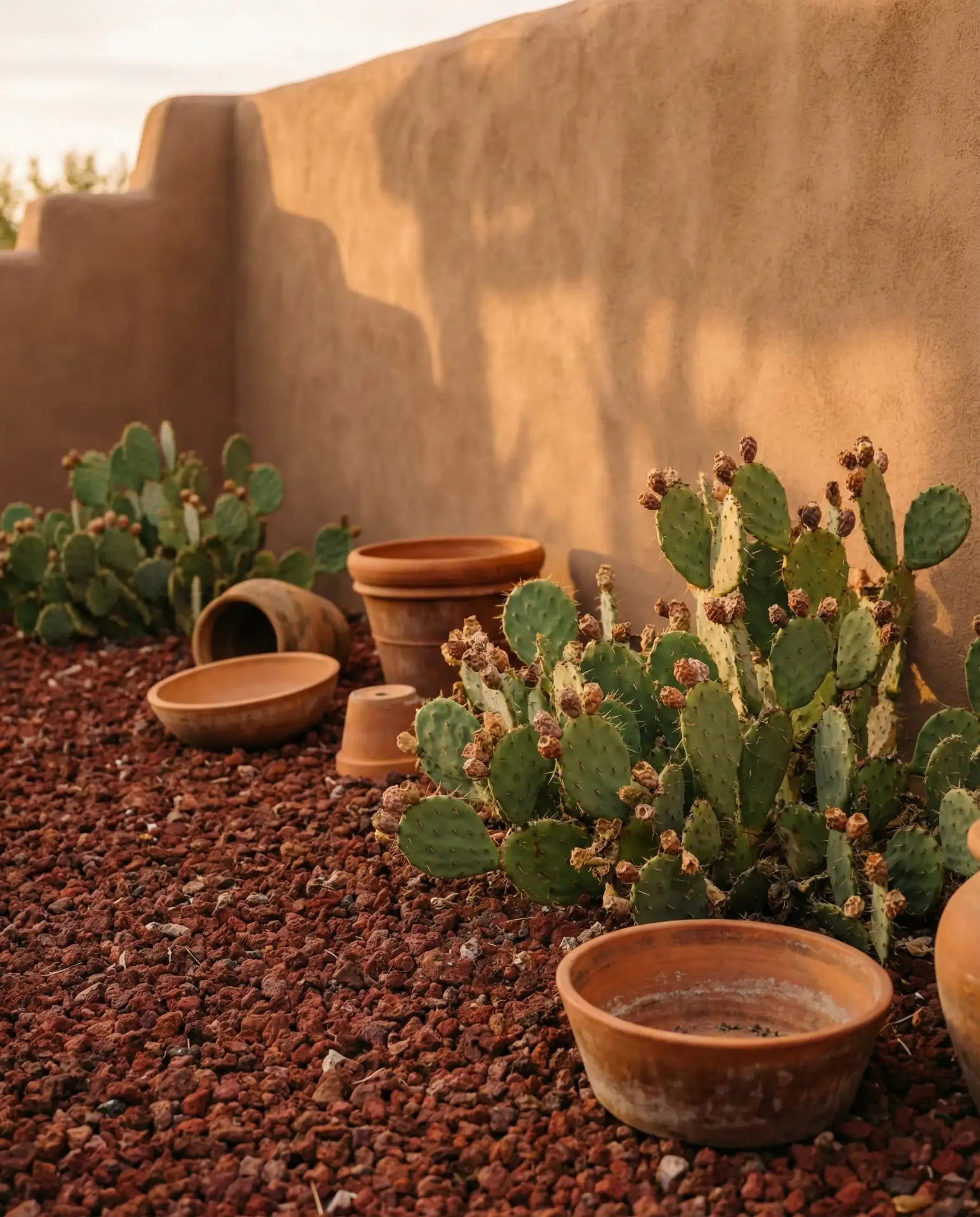 Red Lava Rock Southwestern Garden 1