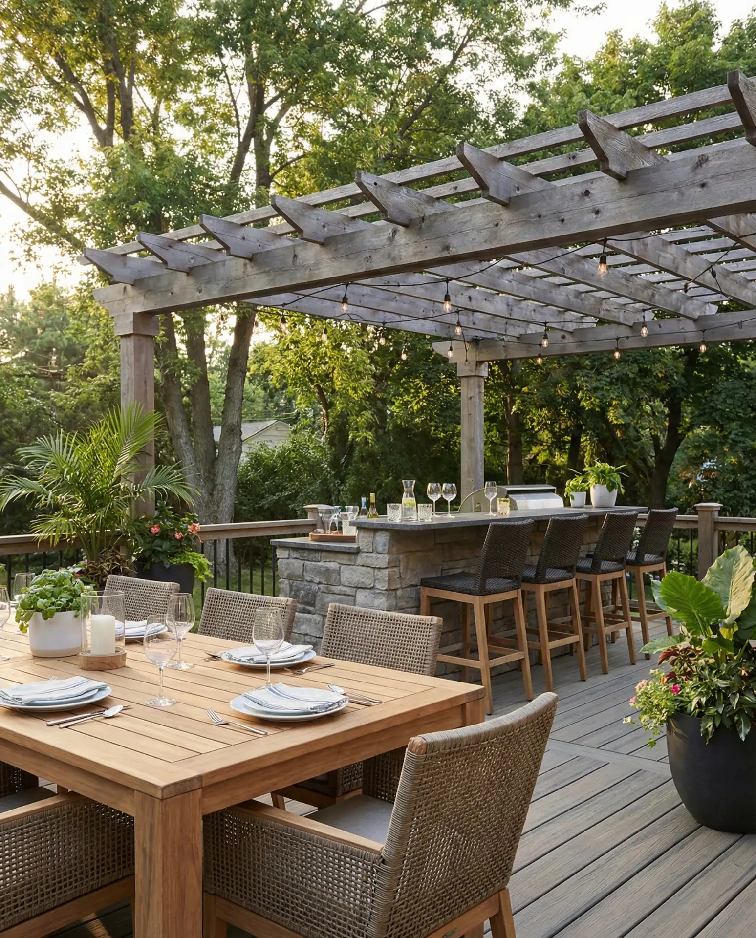 Restaurant-Inspired Outdoor Dining Deck 1