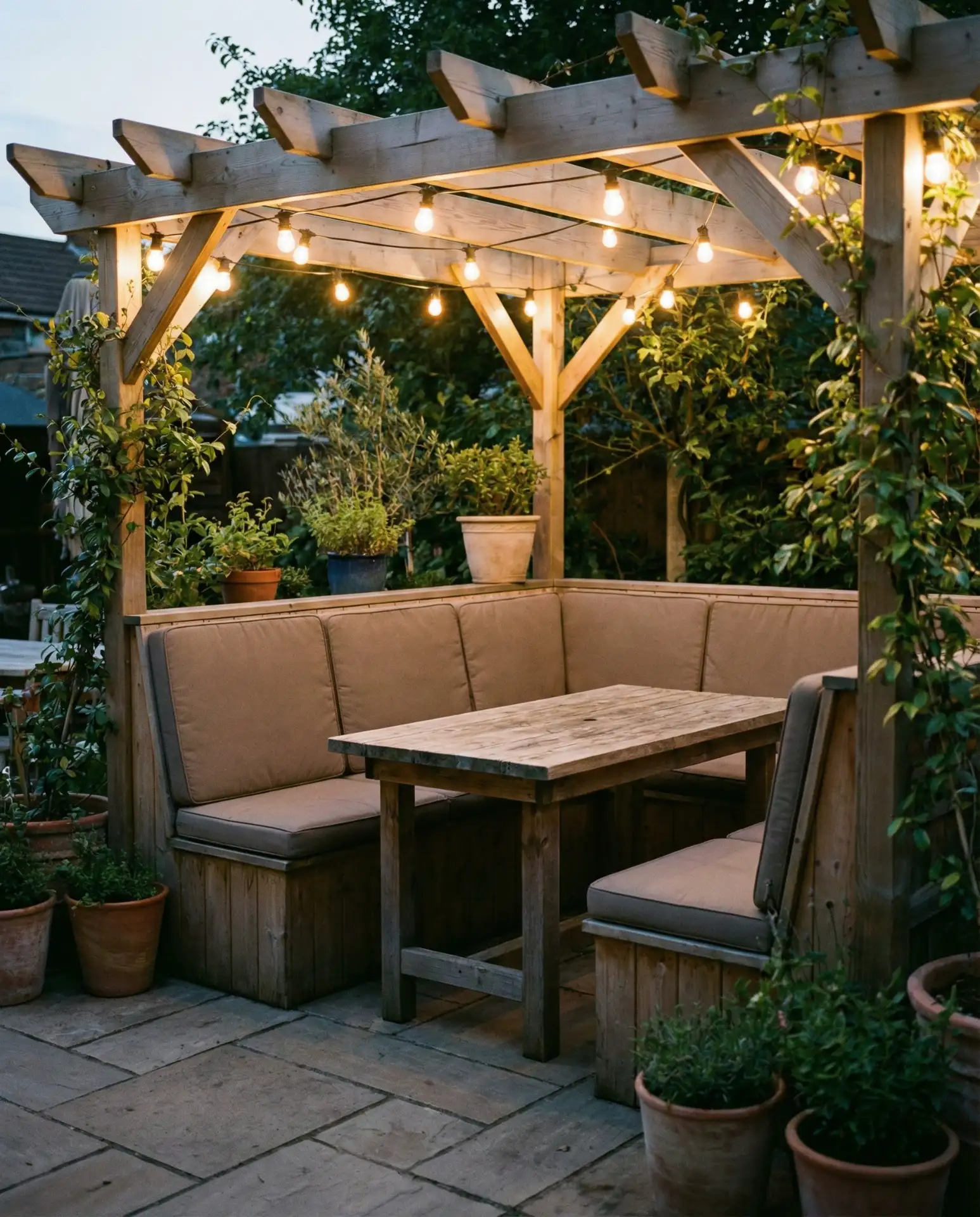 Restaurant-Style Booth Seating Outdoors 2