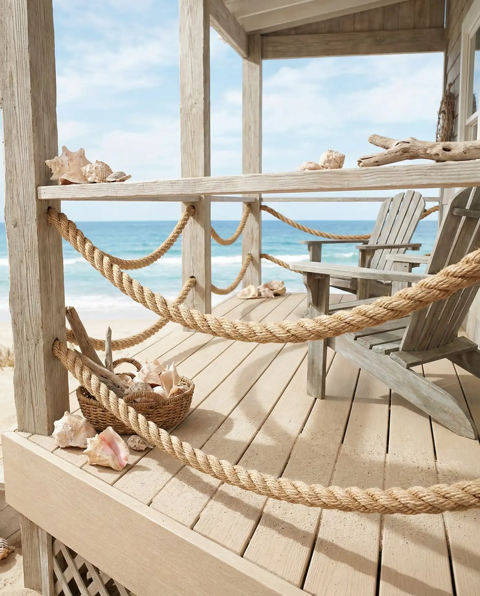 Rope Railing for Coastal Cottage Style 2