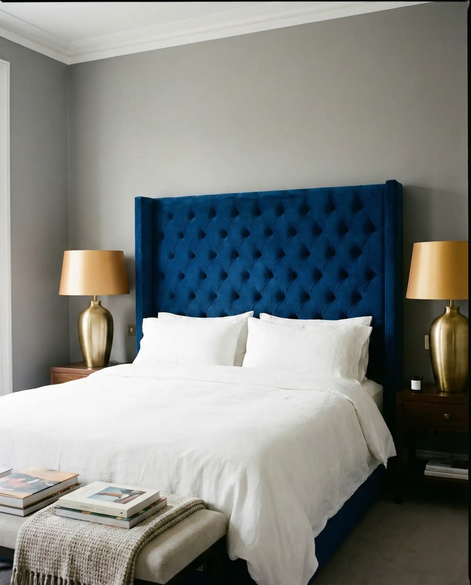 Royal Blue Statement Headboard 1