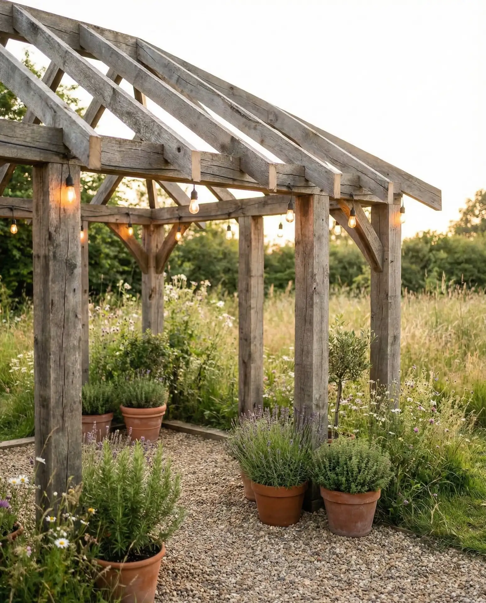 Rustic DIY Gazebo Built from Reclaimed Wood 1