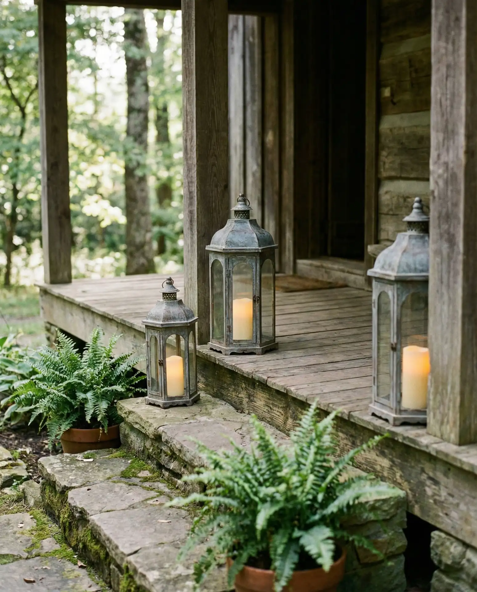 Rustic Lantern Clusters for Entryways 1