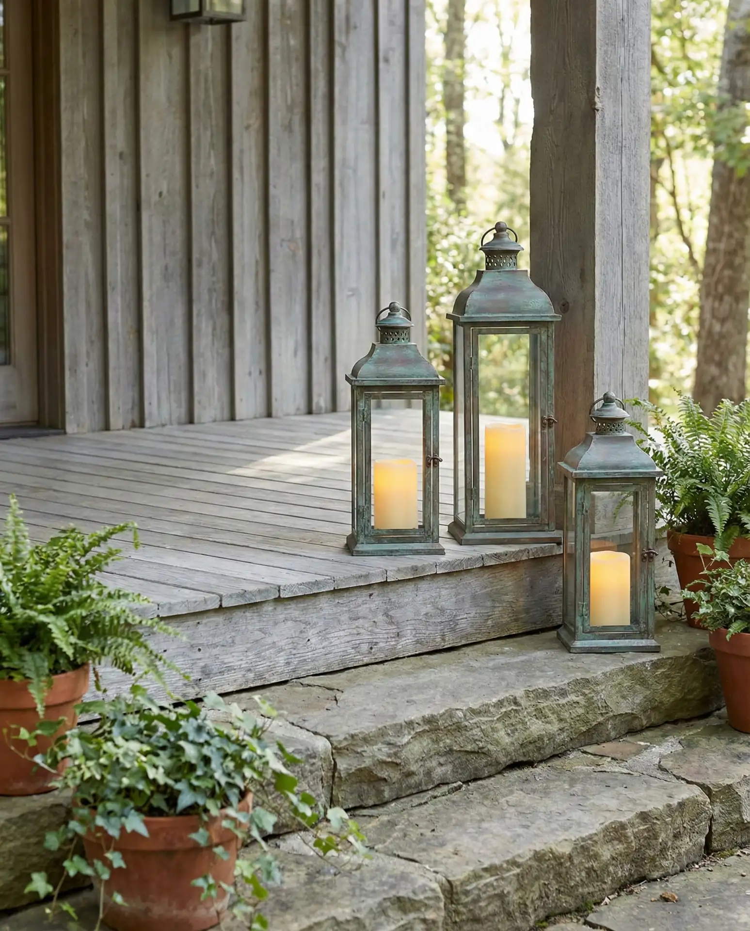Rustic Lantern Clusters for Entryways 2
