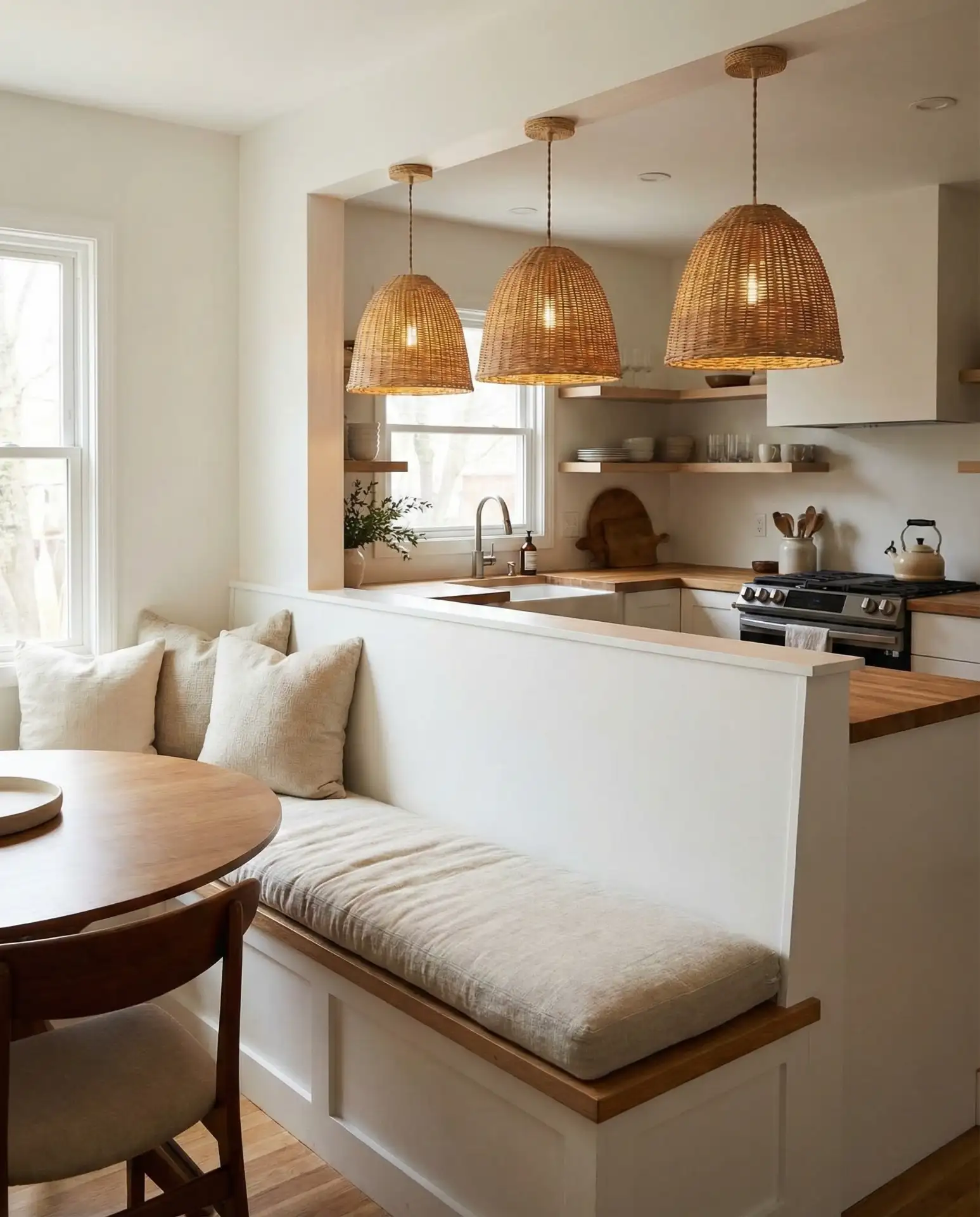 Rustic Restaurant-Inspired Open Kitchen 1