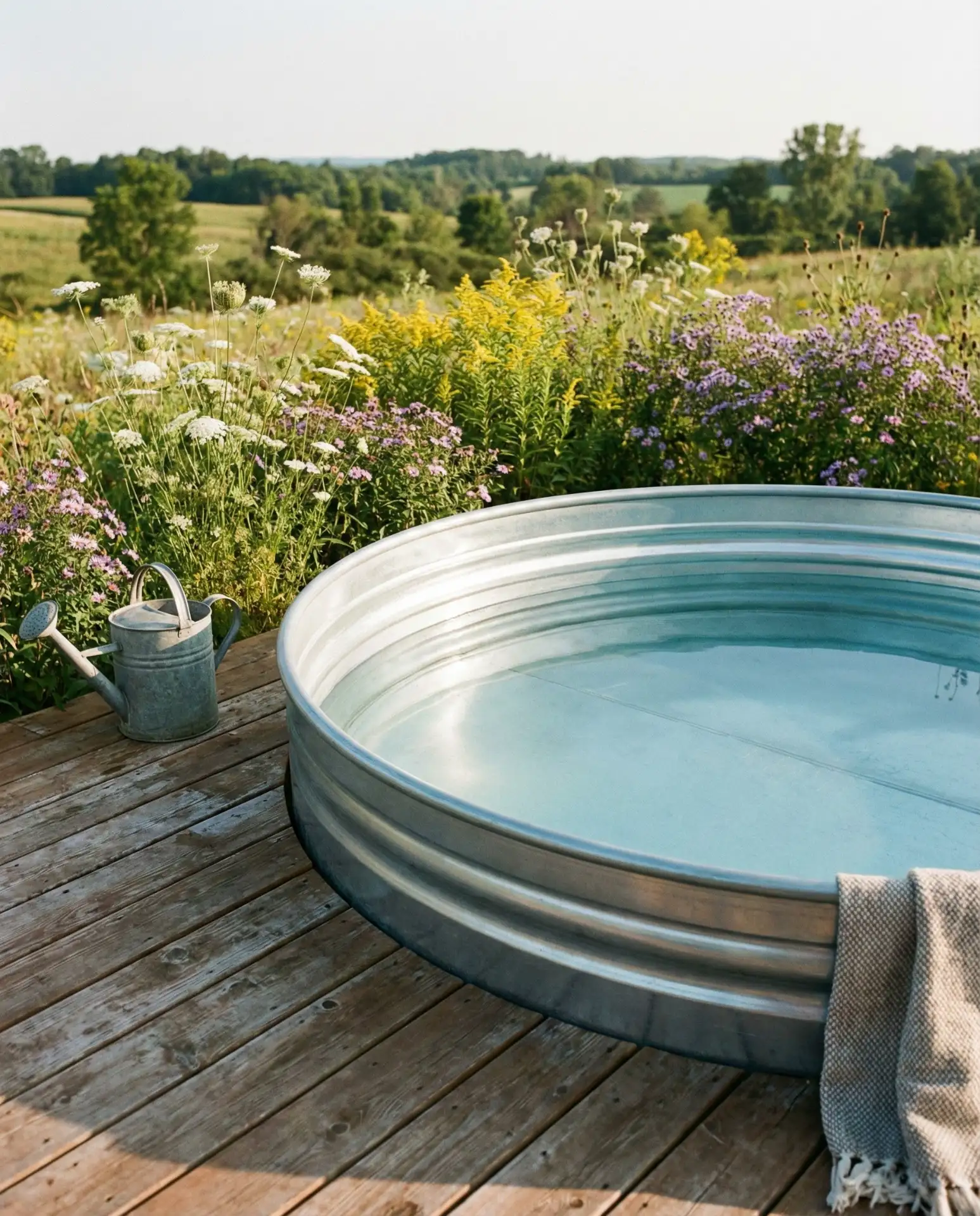 Rustic Stock Tank Pool Surrounds 1