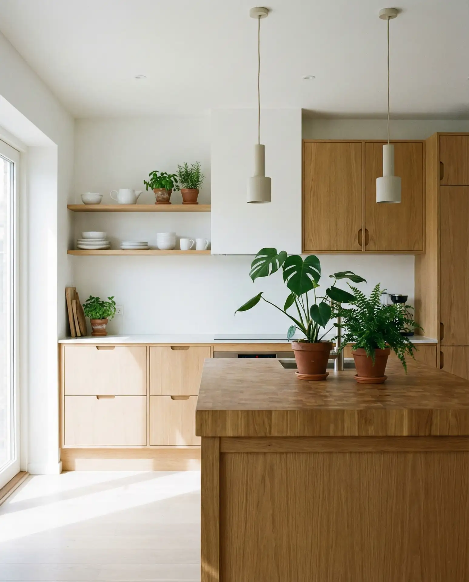 Scandinavian-Inspired Light Wood and White 1