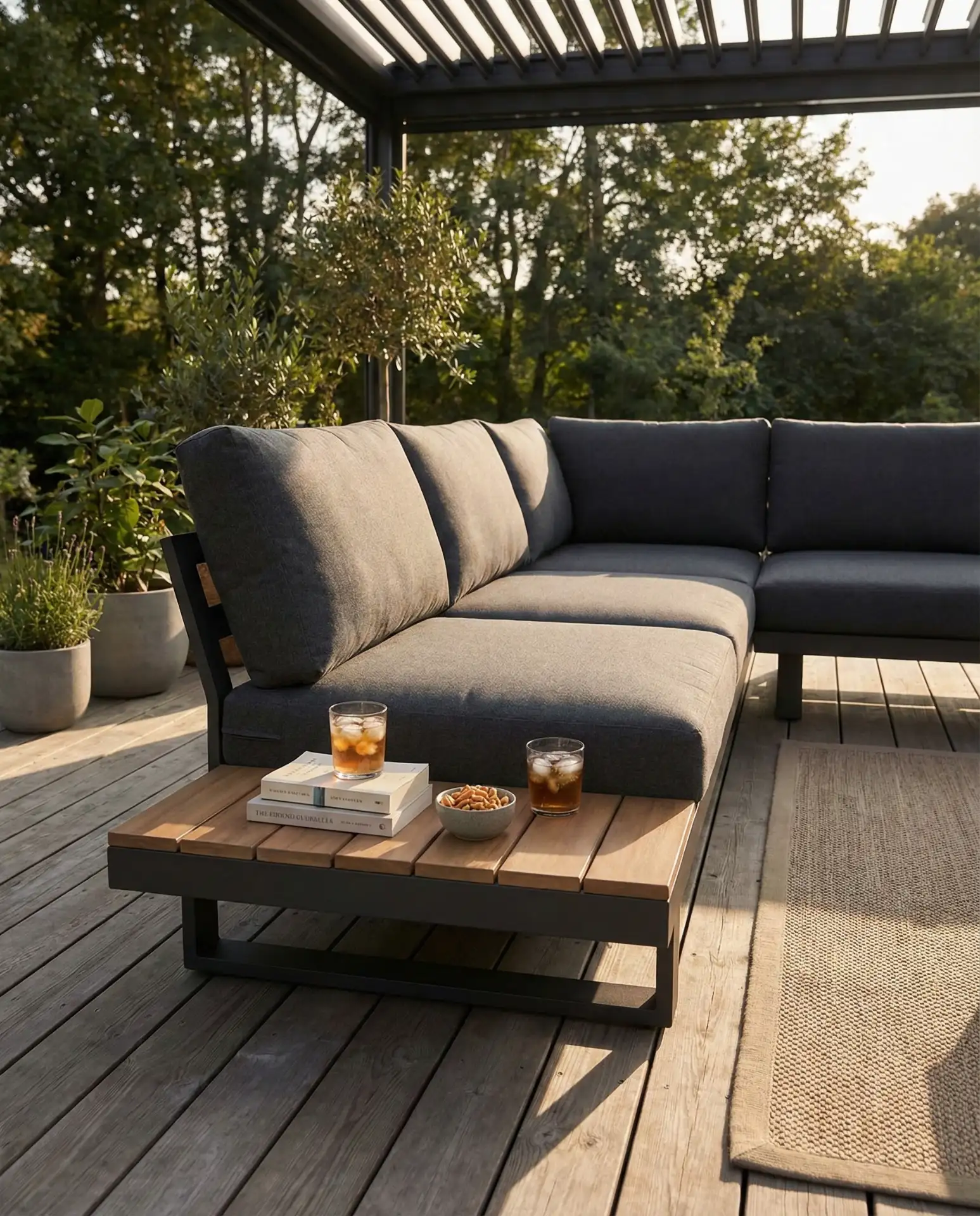 Sectional with Integrated Table 2