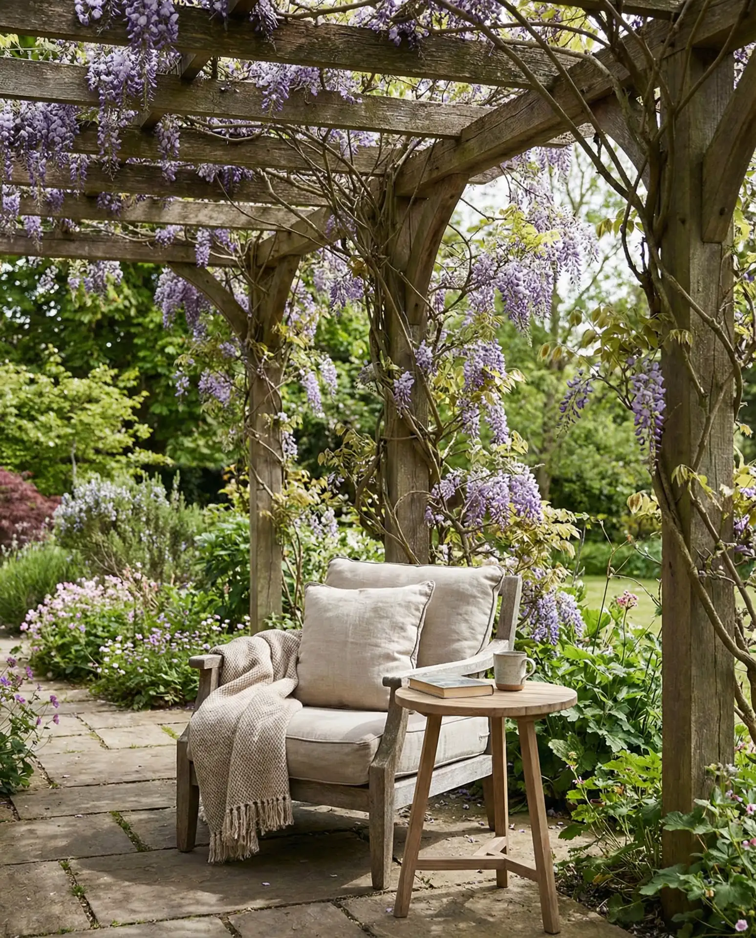 Shaded Reading Nook with Pergola 2