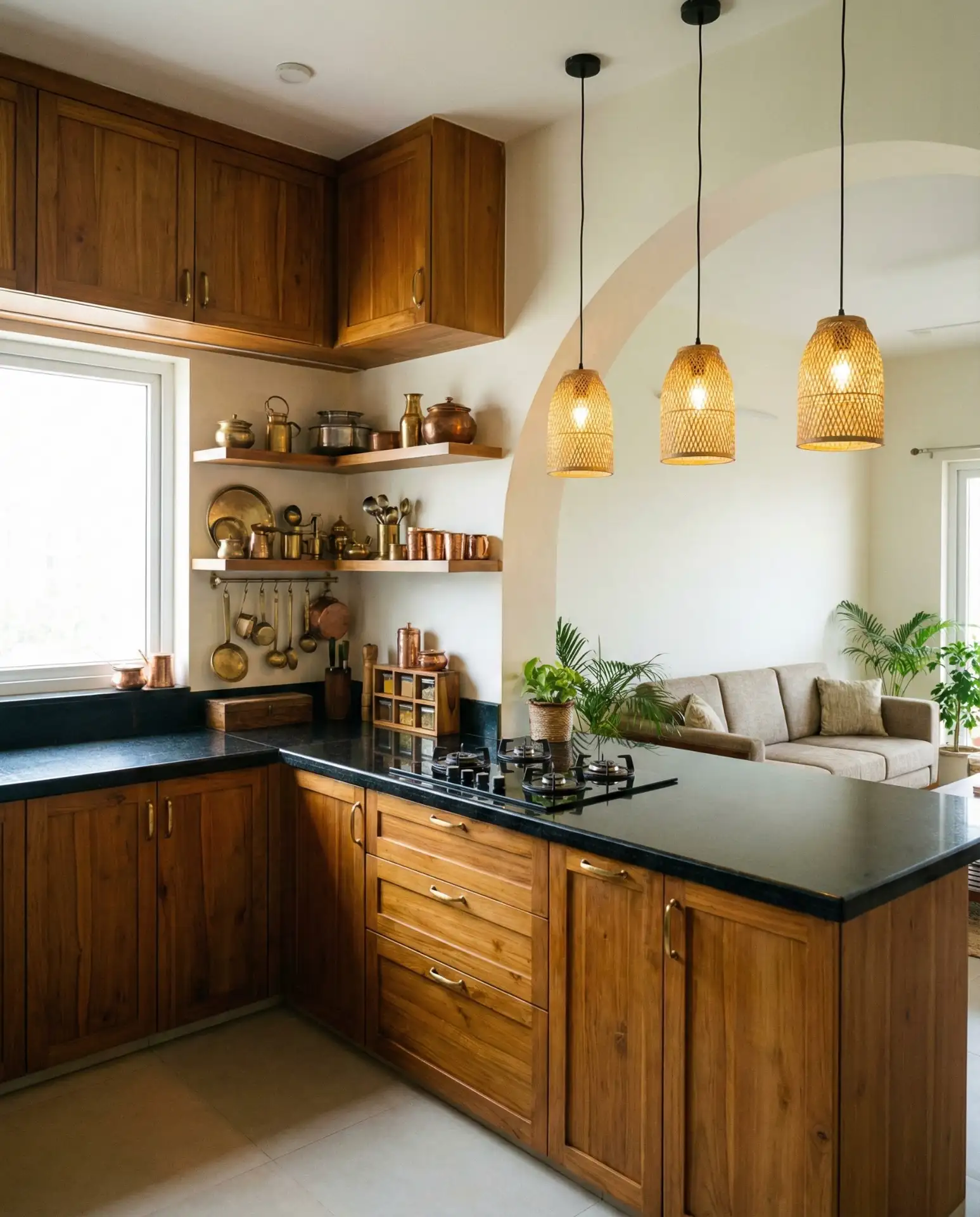 Sleek Modular Indian Style Kitchen 2
