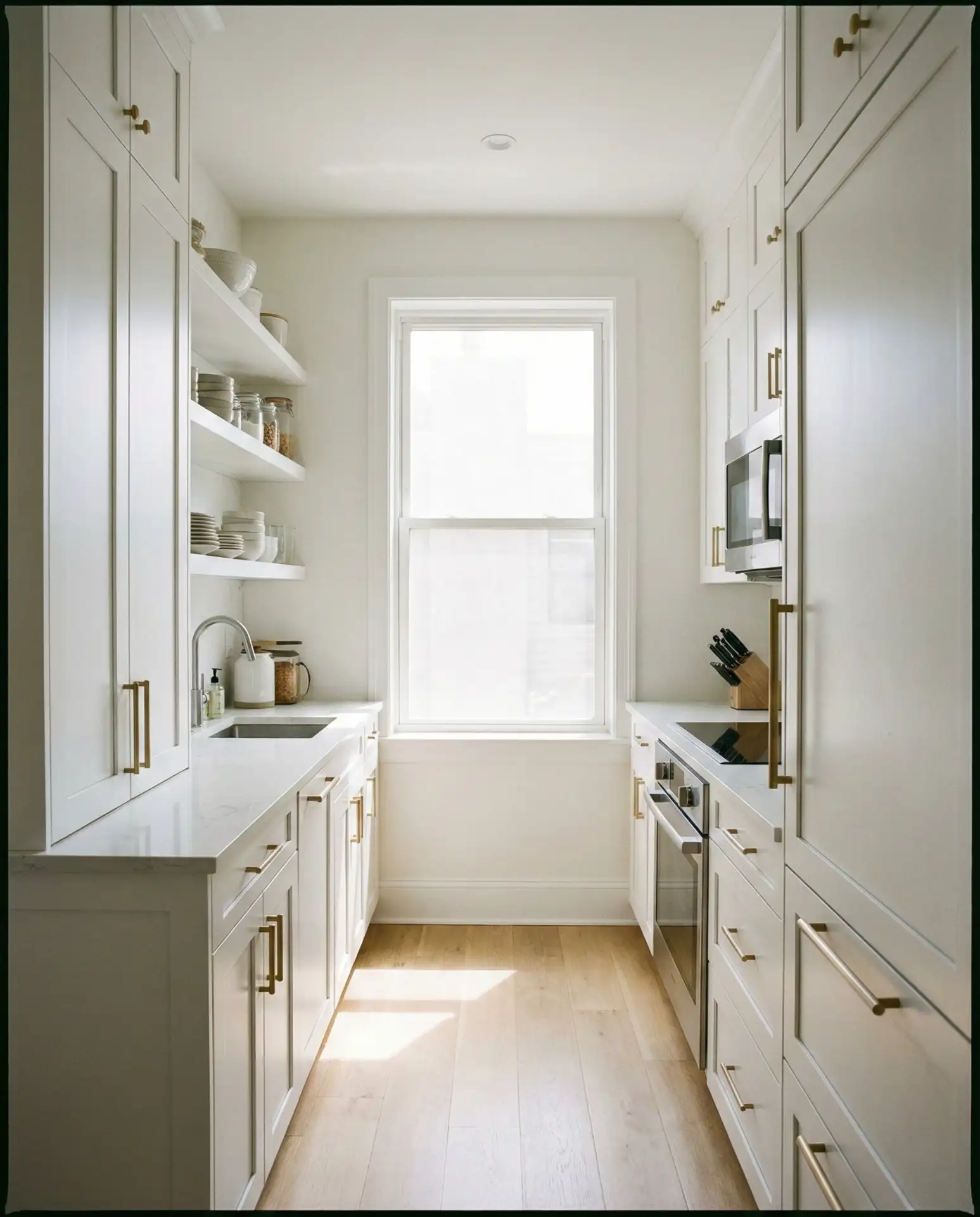 Small Galley Kitchen with Maximized Storage 1